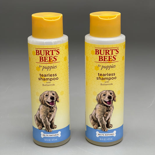 BURT'S BEE'S (2 PACK) For Puppies Tearless Shampoo W/Buttermilk 16 oz FFP7263-01