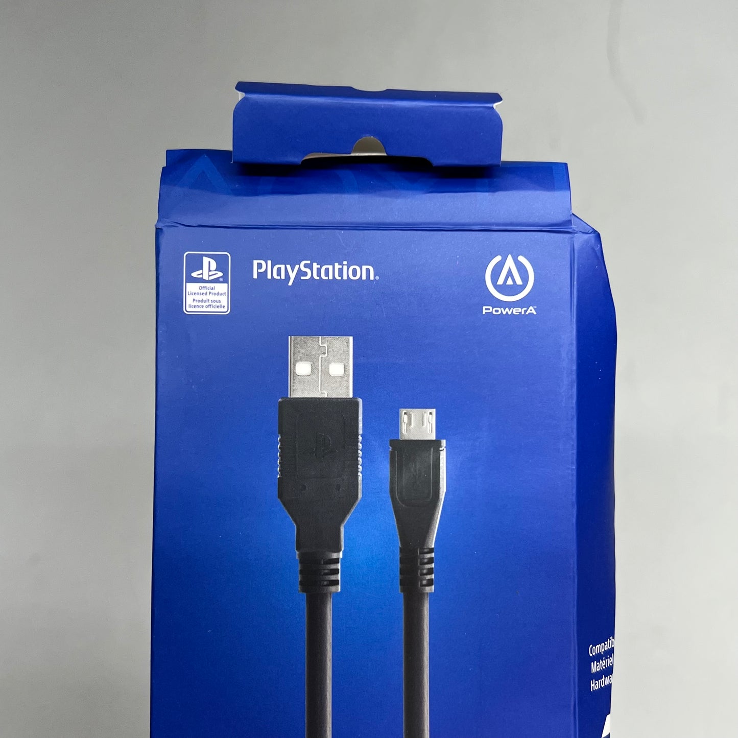 POWER A (2 PACK) USB 2.0 Charge Cable For PlayStation 4 6.5' Black CPFA122462-02