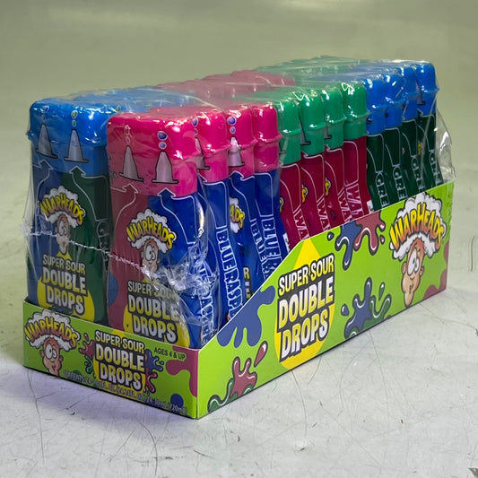 WARHEADS (24 PACK) Super Sour Double Drops 1.01 fl oz BB 05/27 22800