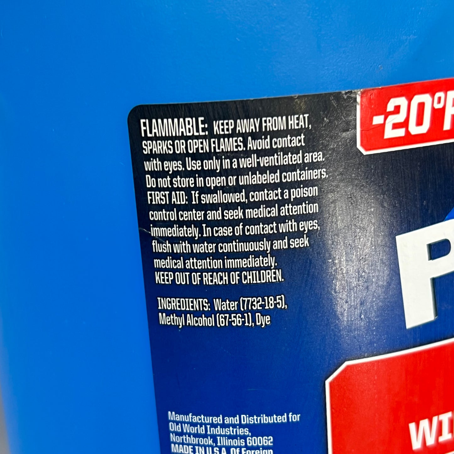ZA@ PEAK (2 PACK) De-icer Windshield Wash Streak Free -20˚F Blue PWN0G3