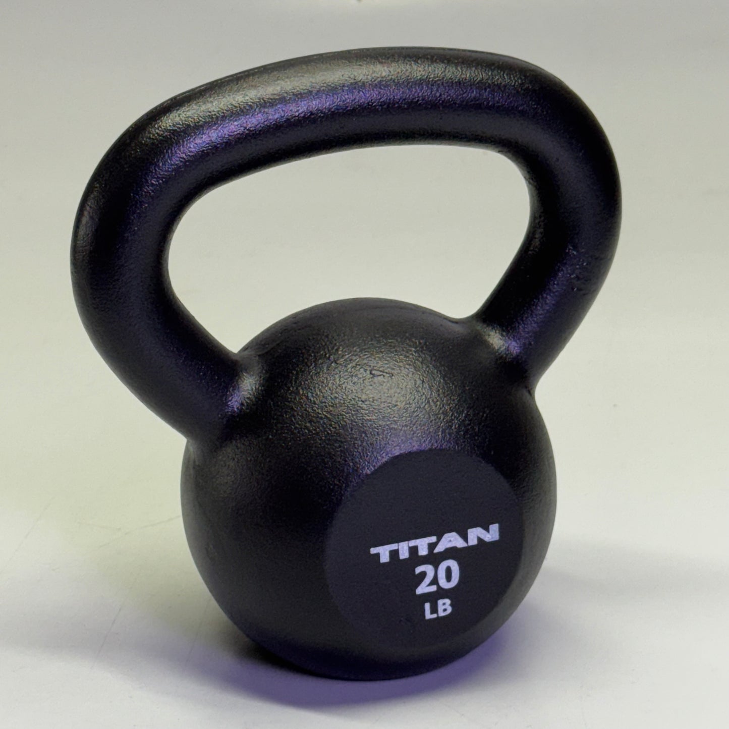 TITAN Kettlebell 20 Lbs 11" x 10.4" x 7.1" Black, KBCIN_20