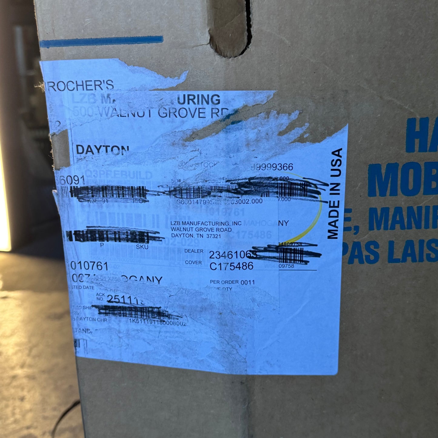 ZA@ Pallet of DAYTON Recline Furniture, Grey 63612-3465