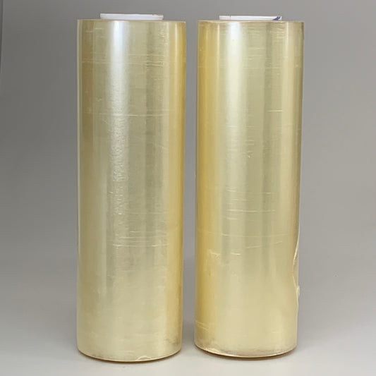 CERTIFIED FILM (2 PACK) Polyvinyl Chloride Stretch Wrap Film  500 Mm X 1000m Clear