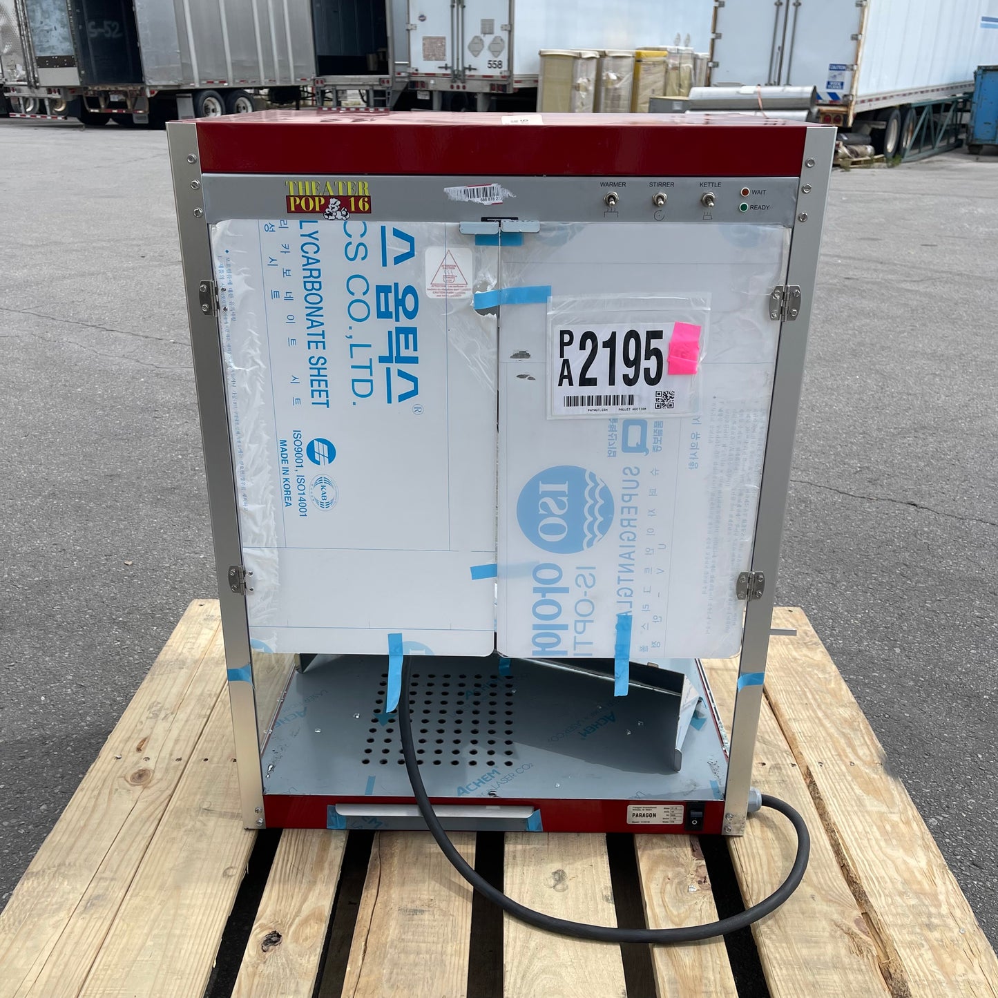 ZA@ Pallet of PARAGON Theater Pop 16 Popcorn Machine 1116110 (AS-IS)