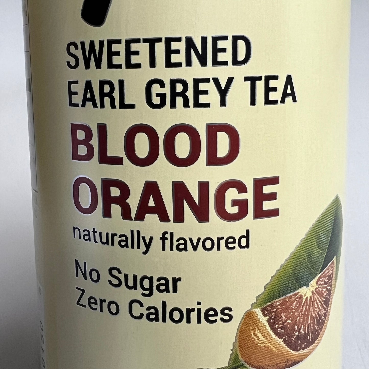 ZA@ ZEVIA 12PK! Organic Tea Sweetened Earl Grey Tea Blood Orange 12fl oz  (11/24)