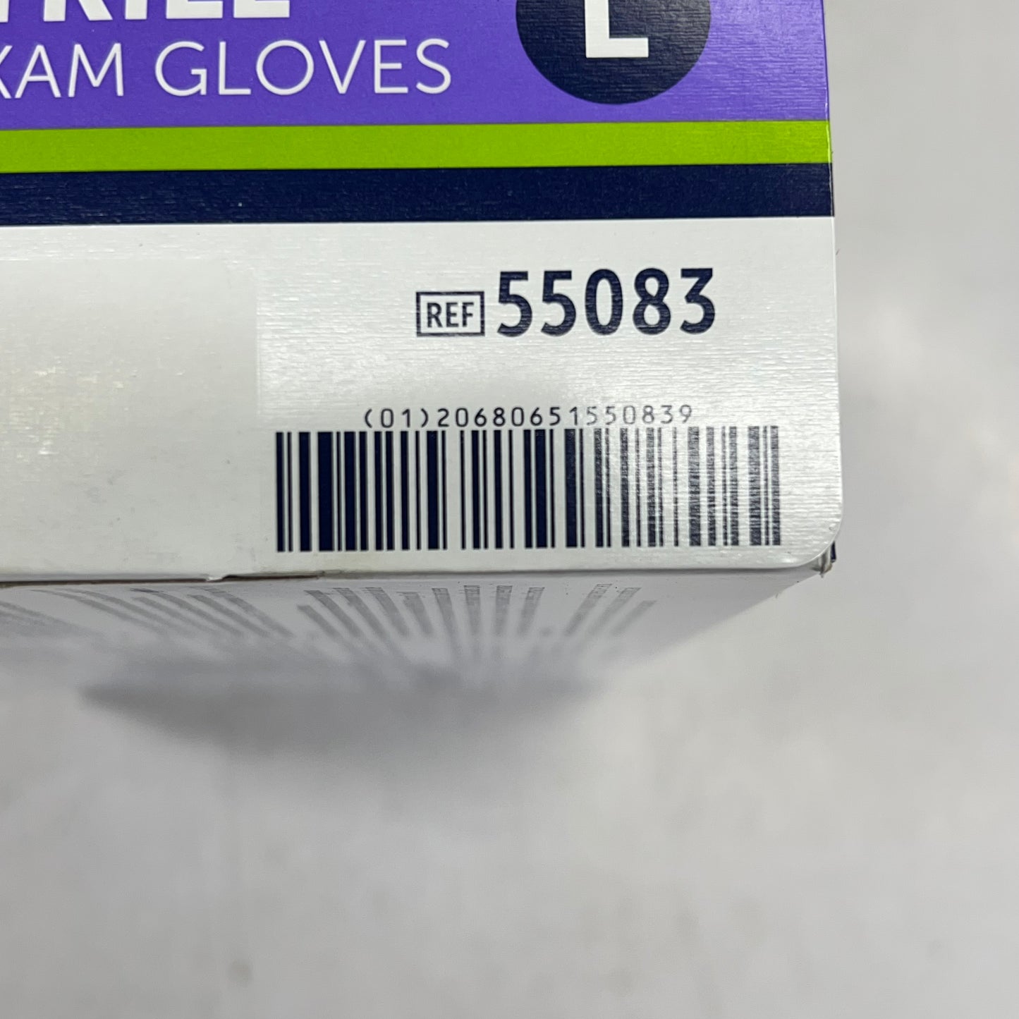 HALYARD (2 PACK, 100 EACH) Exam Glove Powder Free Sz L Purple 55083 BB 06/30
