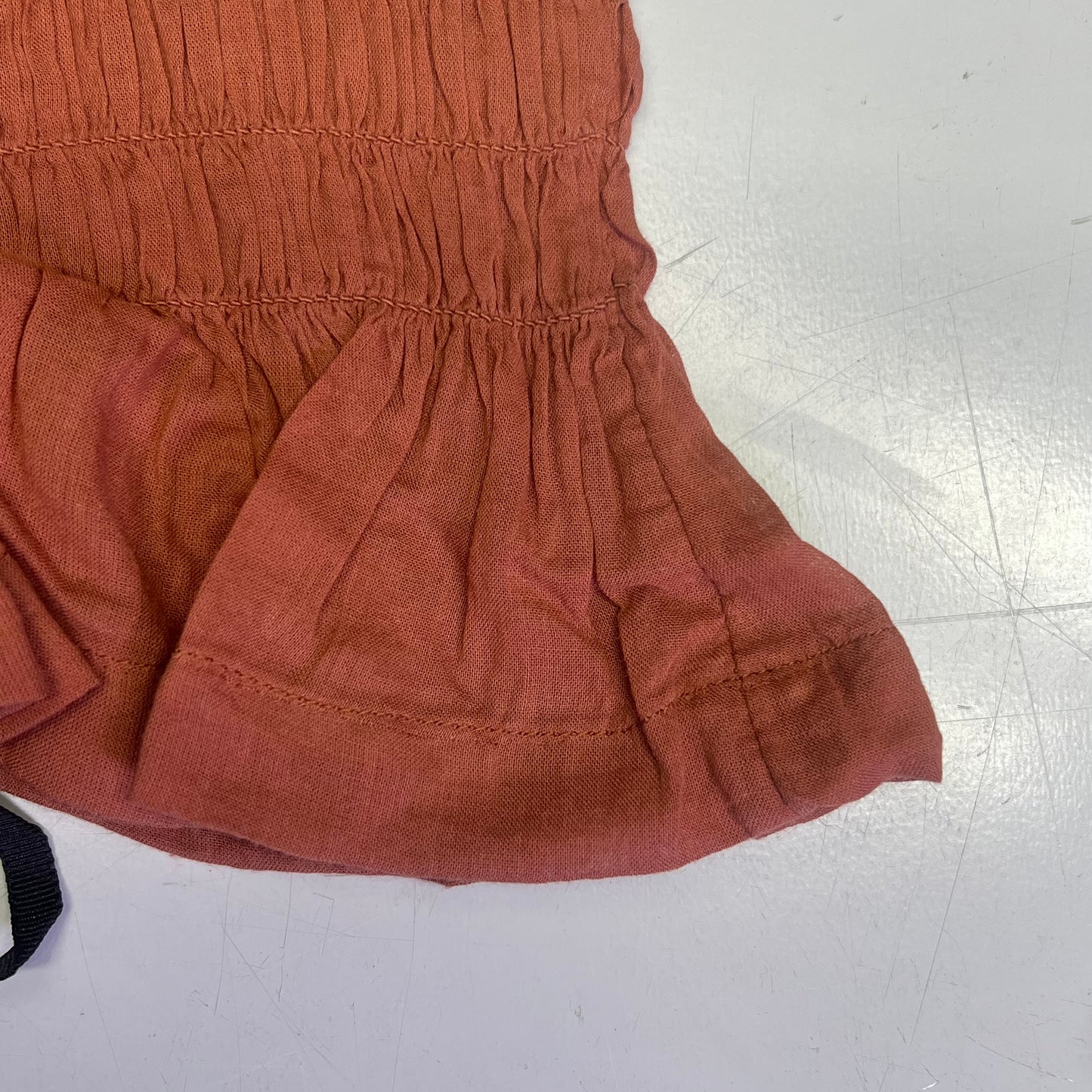 FREE PEOPLE Linen Textile Sweet On Your Crop Women's Sz S Maple Syrup 96849898