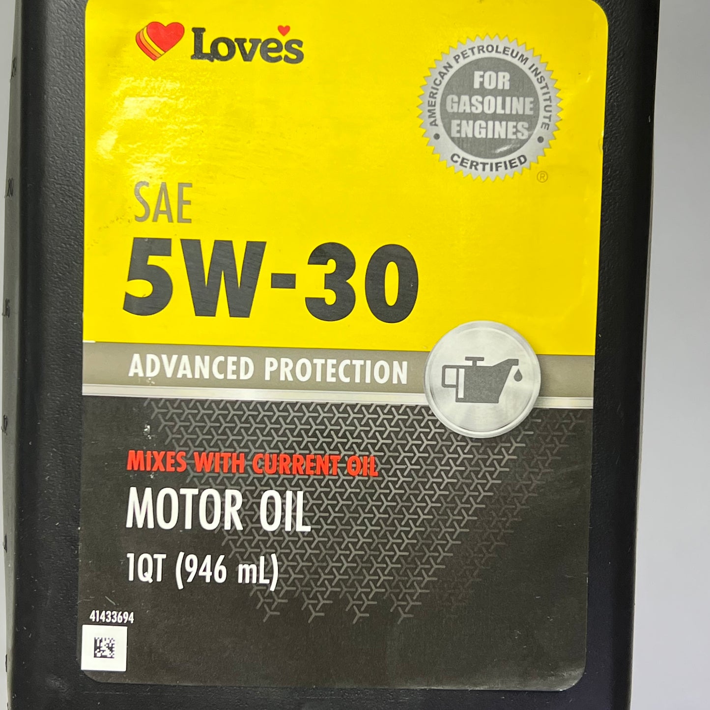 ZA@ LOVE'S (6 PACK, 1 QUART EACH) SAE 5W-30 Advanced Protection Motor Oil