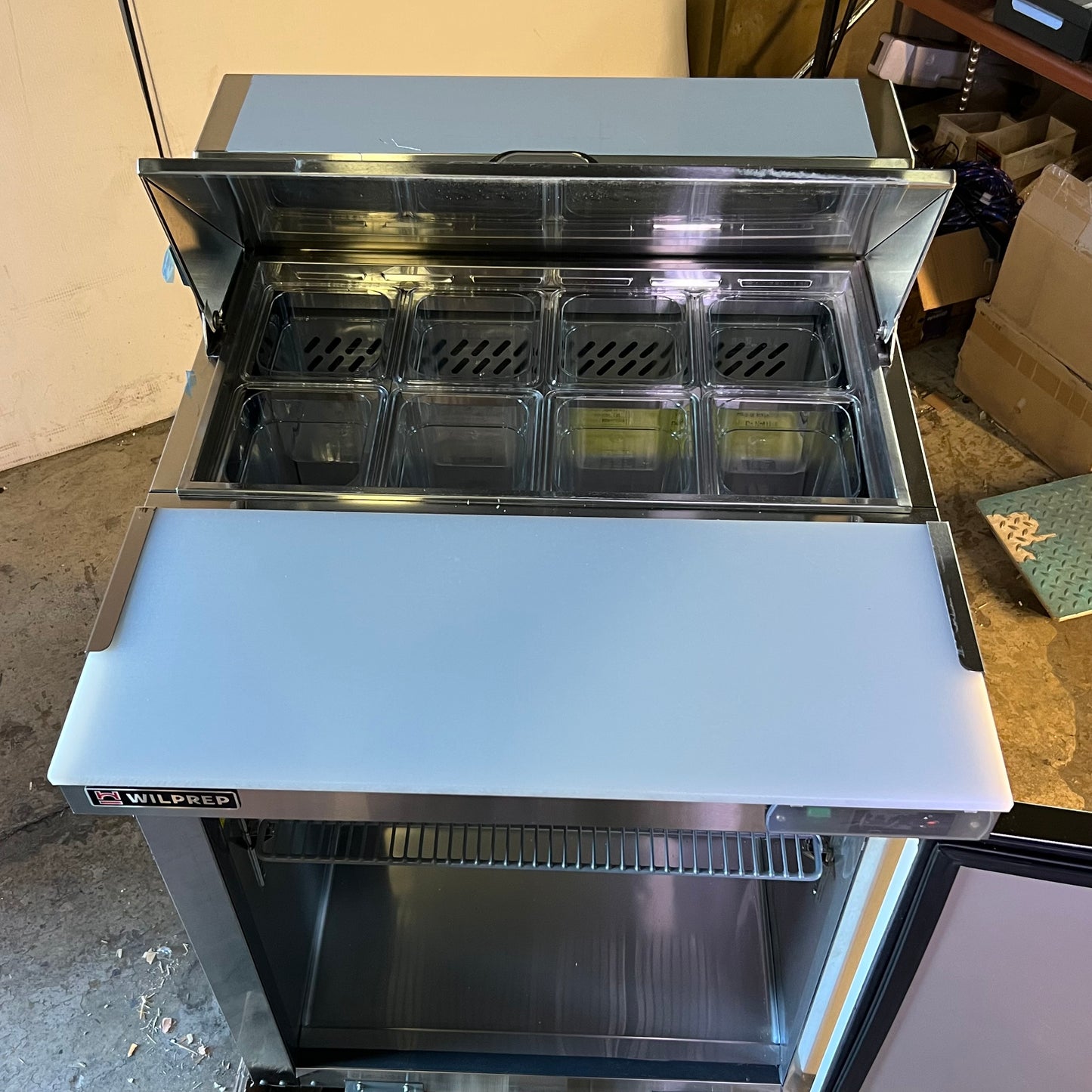 WILPREP 29" Single Door Commercial Salad Prep Table Refrigerator TSSU-29T