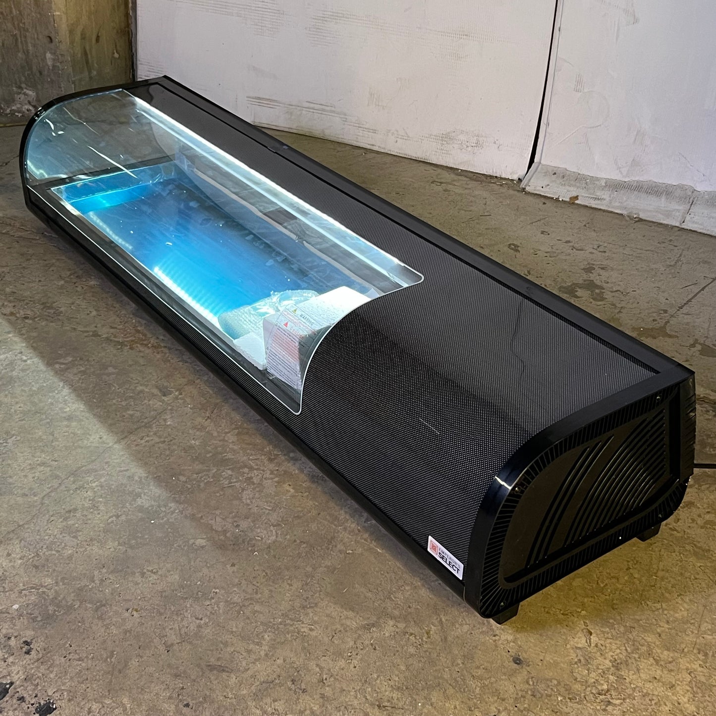 EMPEROR'S SELECT CSD-60 Countertop Refrigerated Sushi Display Case 115V 1/6HP Sz 60"W x 2 3/4 cu. ft. 478CSD60HC