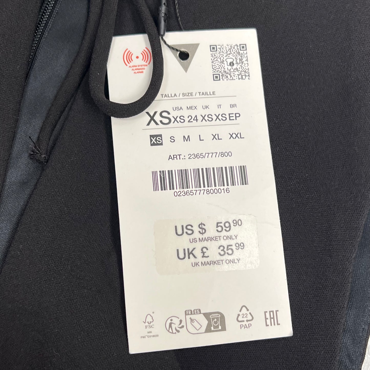 ZA@ ZARA Lot Of Assorted Clothing Dresses & Shoes Women's Sz XS & S / EU Sz 37 Shoe Black & White