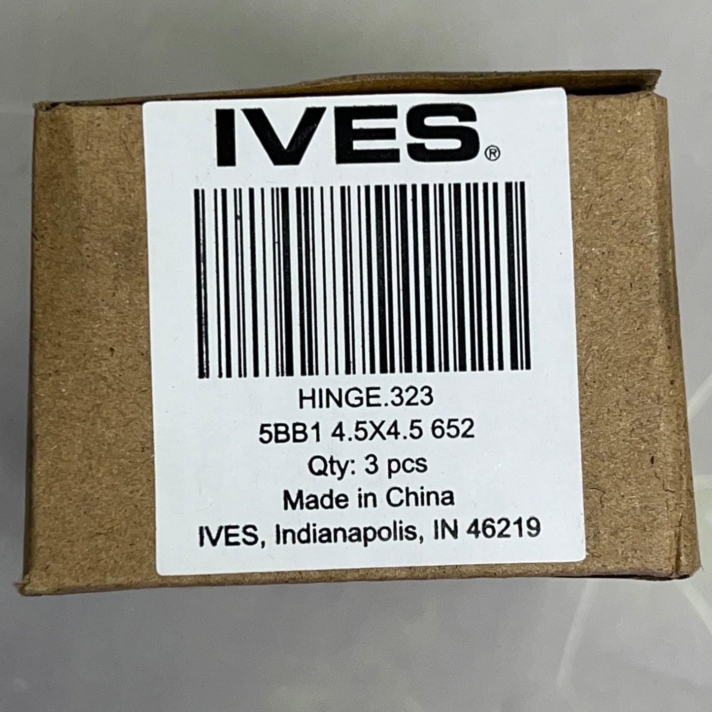 ZA@ IVES (3 PACK) Ball Bearing Hinges w/ Hardware 4.5″ x 4.5″ Satin Chrome  HINGE 323
