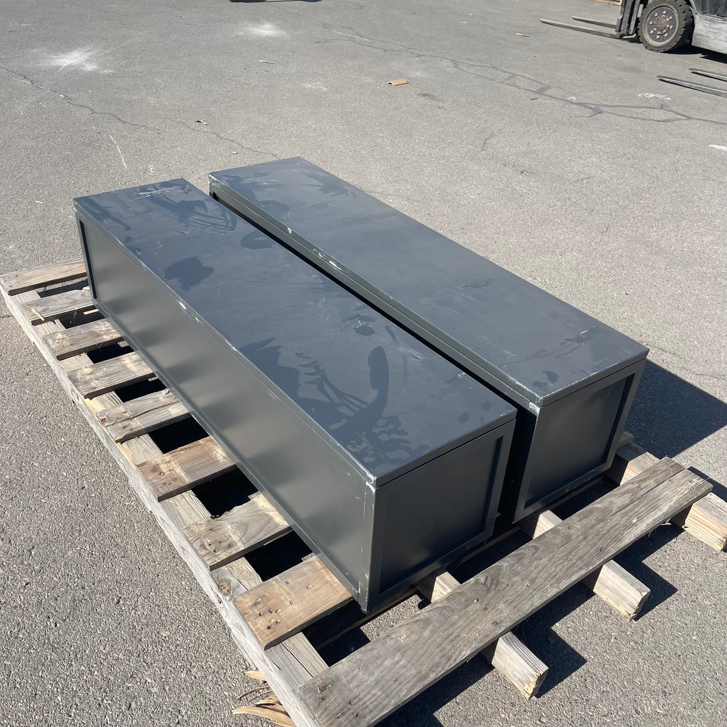 ZA@ UNBRANDED Roll Out Metal Shelving/Tables (AS-IS)