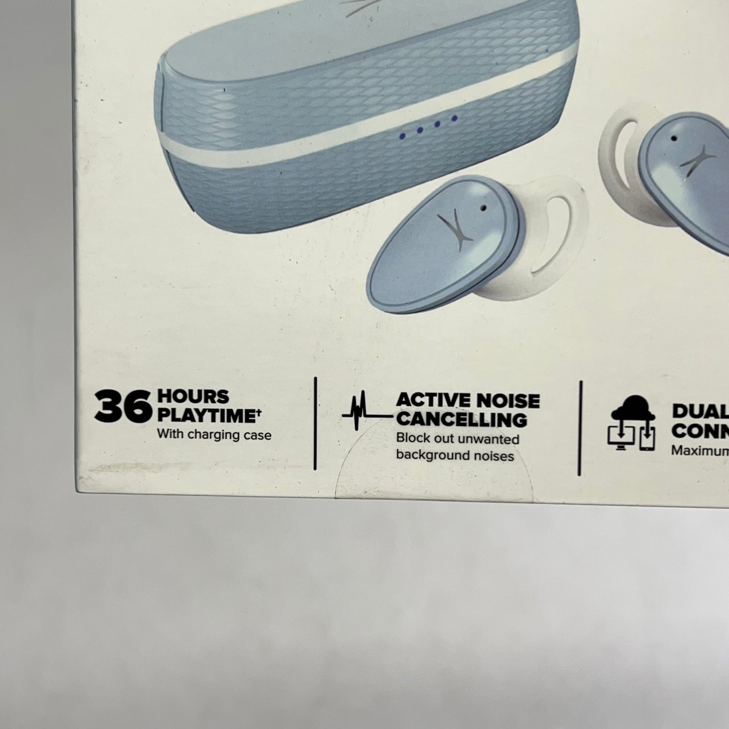 ALTEC LANSING Nanobuds Anc Headphones Noise Cancelling Icy Blue MZX5301-ICY