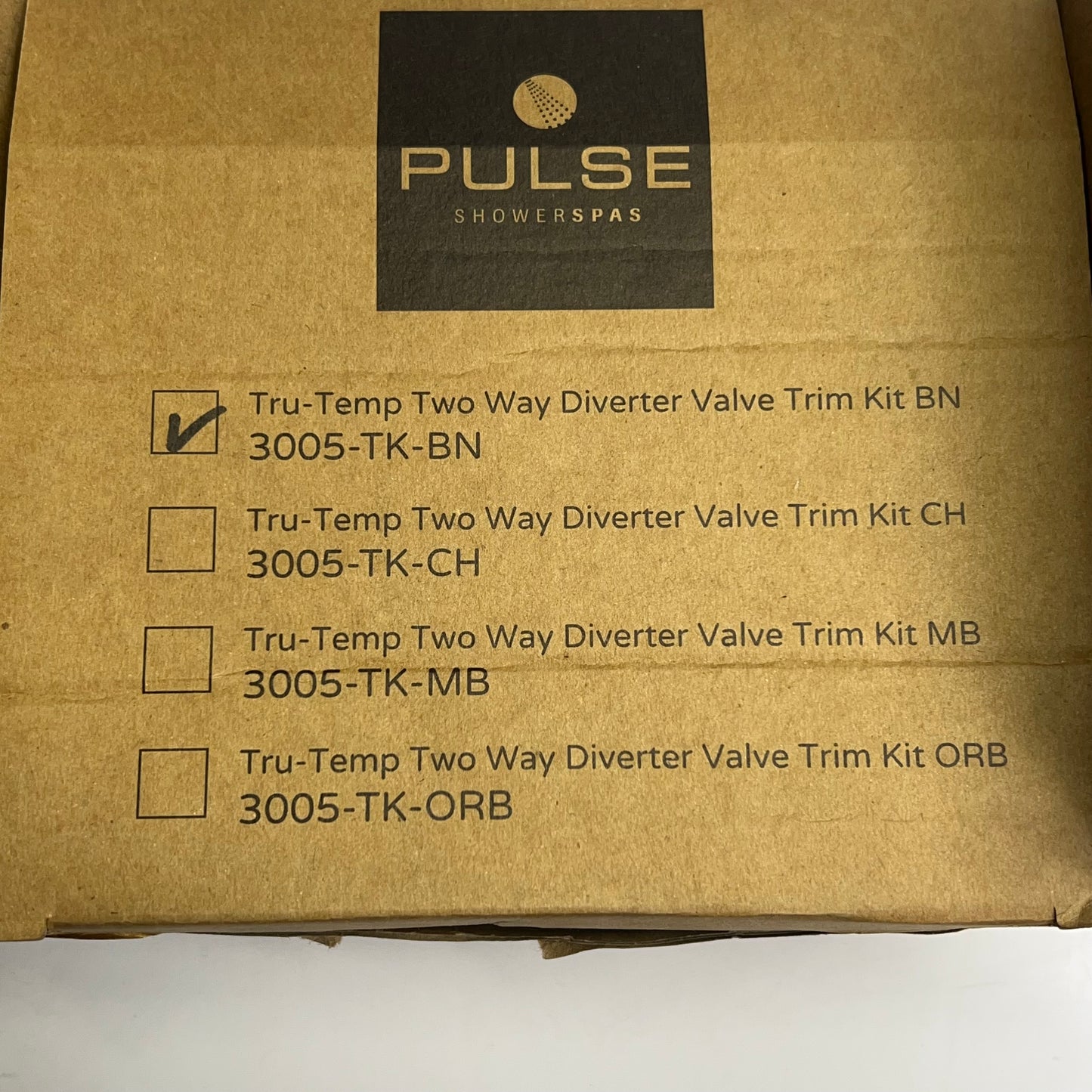 PULSE SHOWER SPAS Tru-Temp Two Way Diverter Valve Brushed Nickel BN-3005-TK-BN