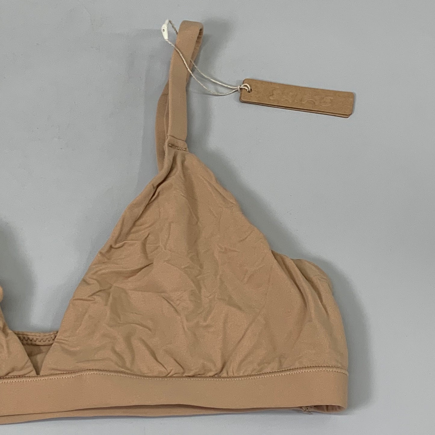 SKIMS Adjustable Triangle Bralette Fits Everybody Women's Sz L Ochre BR-TRI-2024