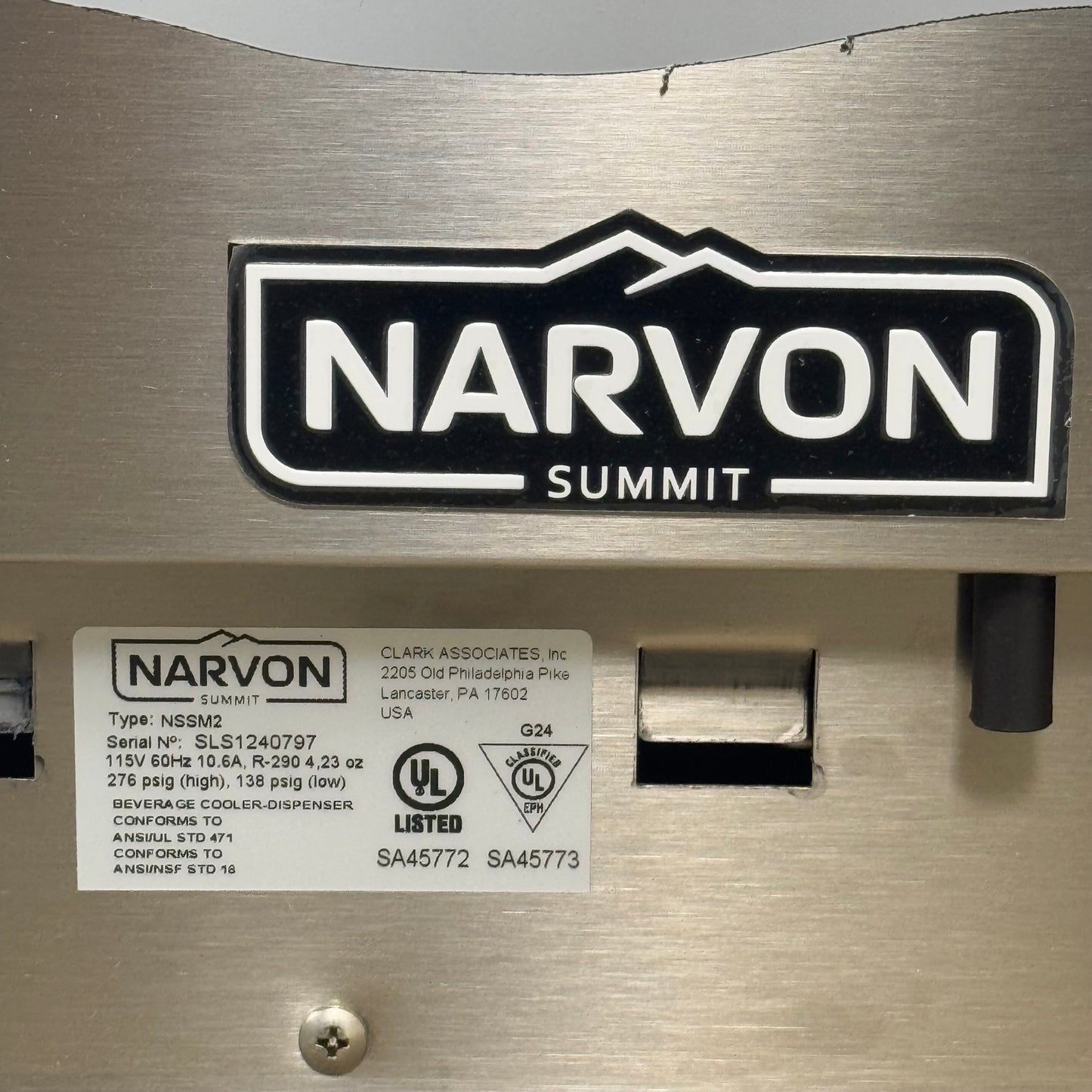 NARVON SUMMIT Slushy Machine 115V/1100W Two 3.2 gal Bowls Black NSSM2