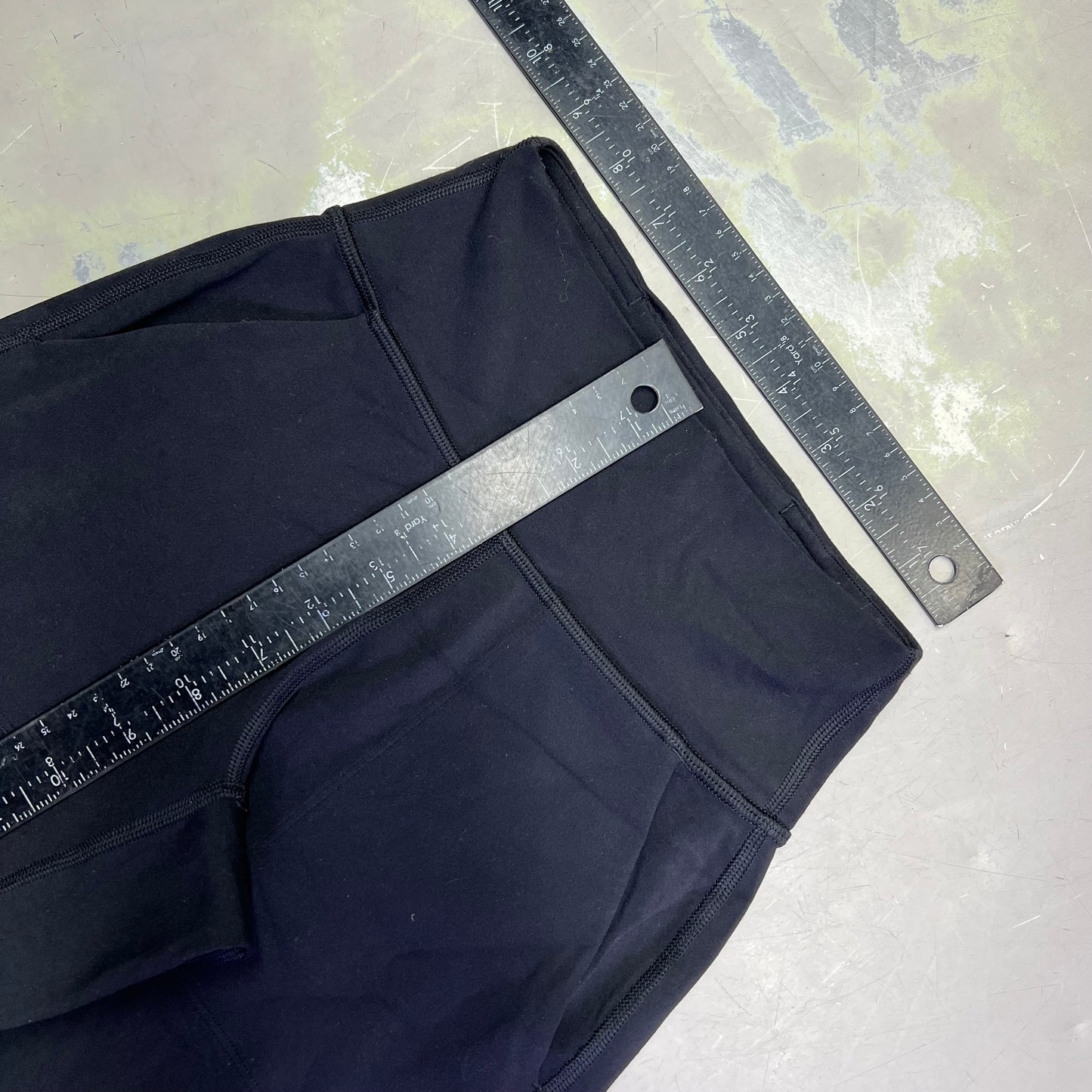 LULULEMON Butter Soft High Rise Cuffed Leggings Women's Sz 0 Black (Pre-Owned)