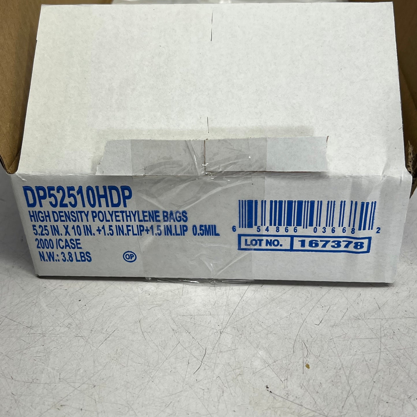 ZA@ LK PACKING (2000 PACK) Hot Dog Bags W/ Hanging Holes  10" x 5 1/4" Clear DP52510HDP G