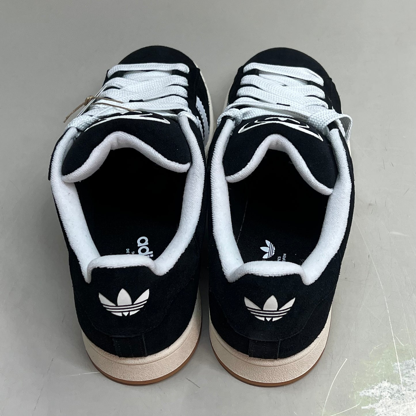 ADIDAS Campus 00s Fat Lace Sneaker Men's Sz 10 Core Black/Cloud White/Off White