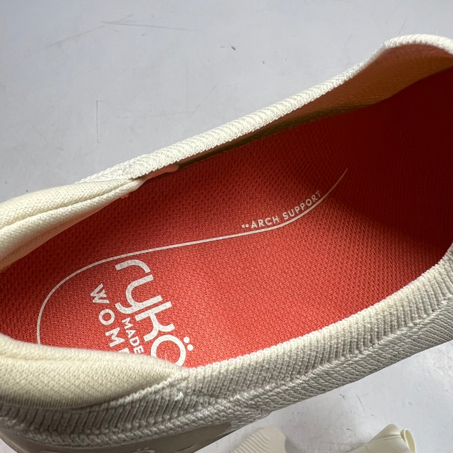 RYKA Washable Stretch Knit Slip-ons - Limitless Women's Sz 11W Birch Beige W302