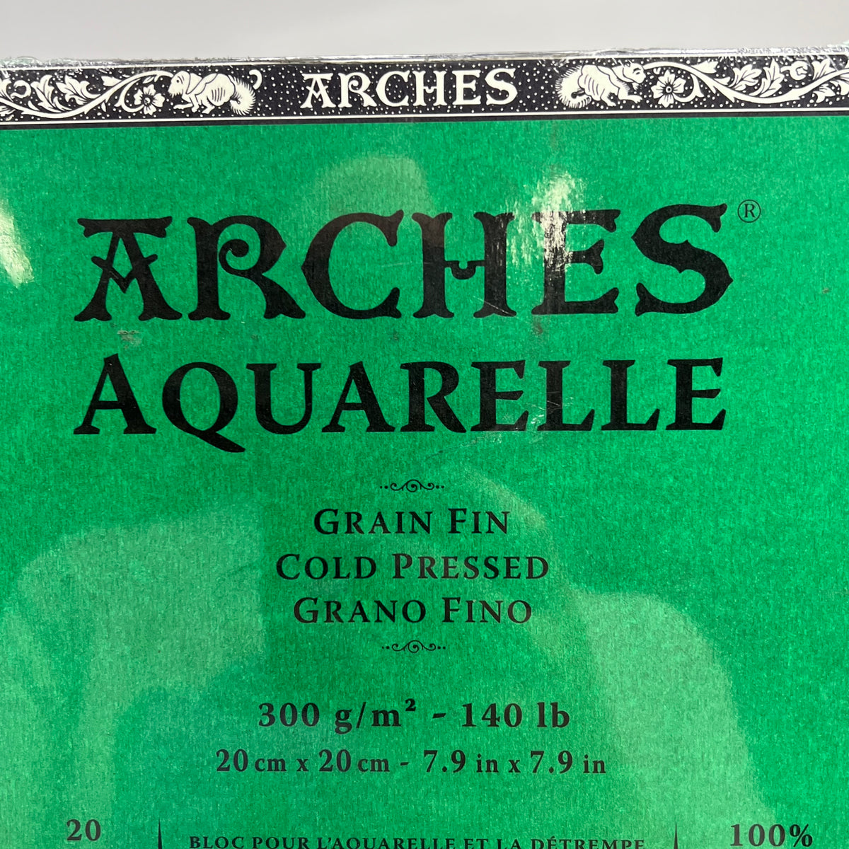 ZA@ ARCHES (2 PACK, 20 SHEETS EACH) Watercolor Paper Cold Press 22" x 30" 90 lb Natural White (As-Is)