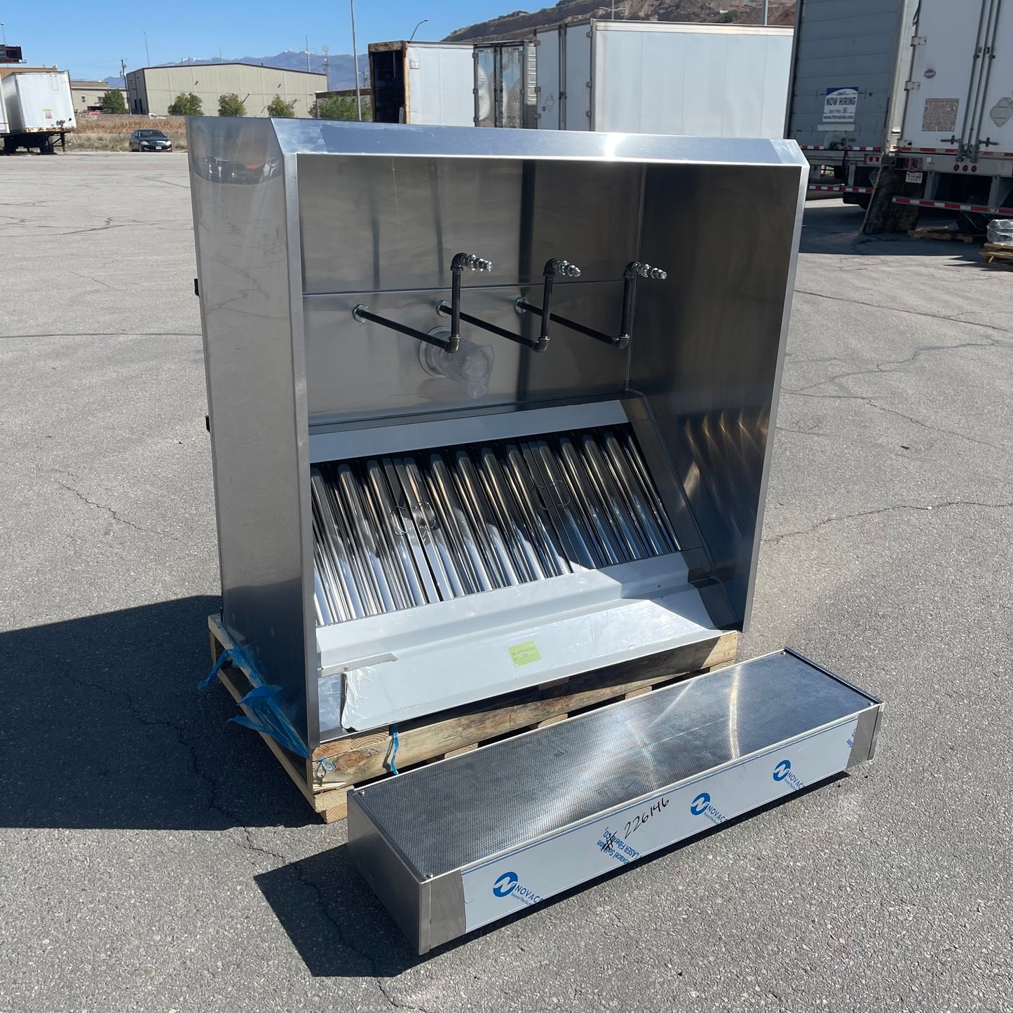 Z@ NORTH AMERICAN KITCHEN SOLUTIONS Commercial Kitchen Exhaust Hood Stainless Steel TX226146