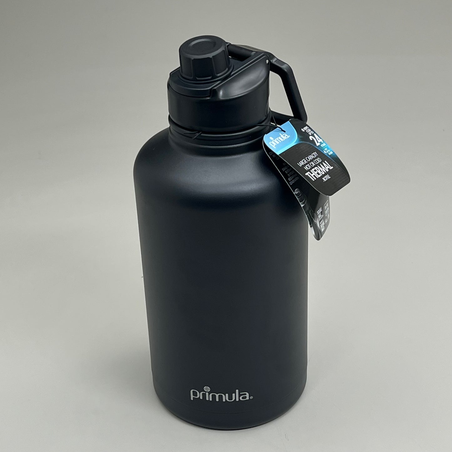 EPOCA Primula Large Capacity Hot or Cold Thermal Bottle 64 oz Black PHAE-64BK21