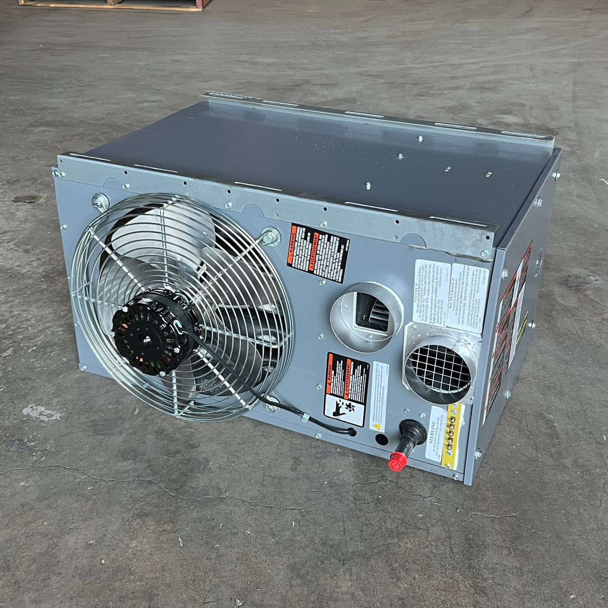 STERLING Low Profile Gas Unit Heater Power Vented  75,000 Grey GG075A1NSA11