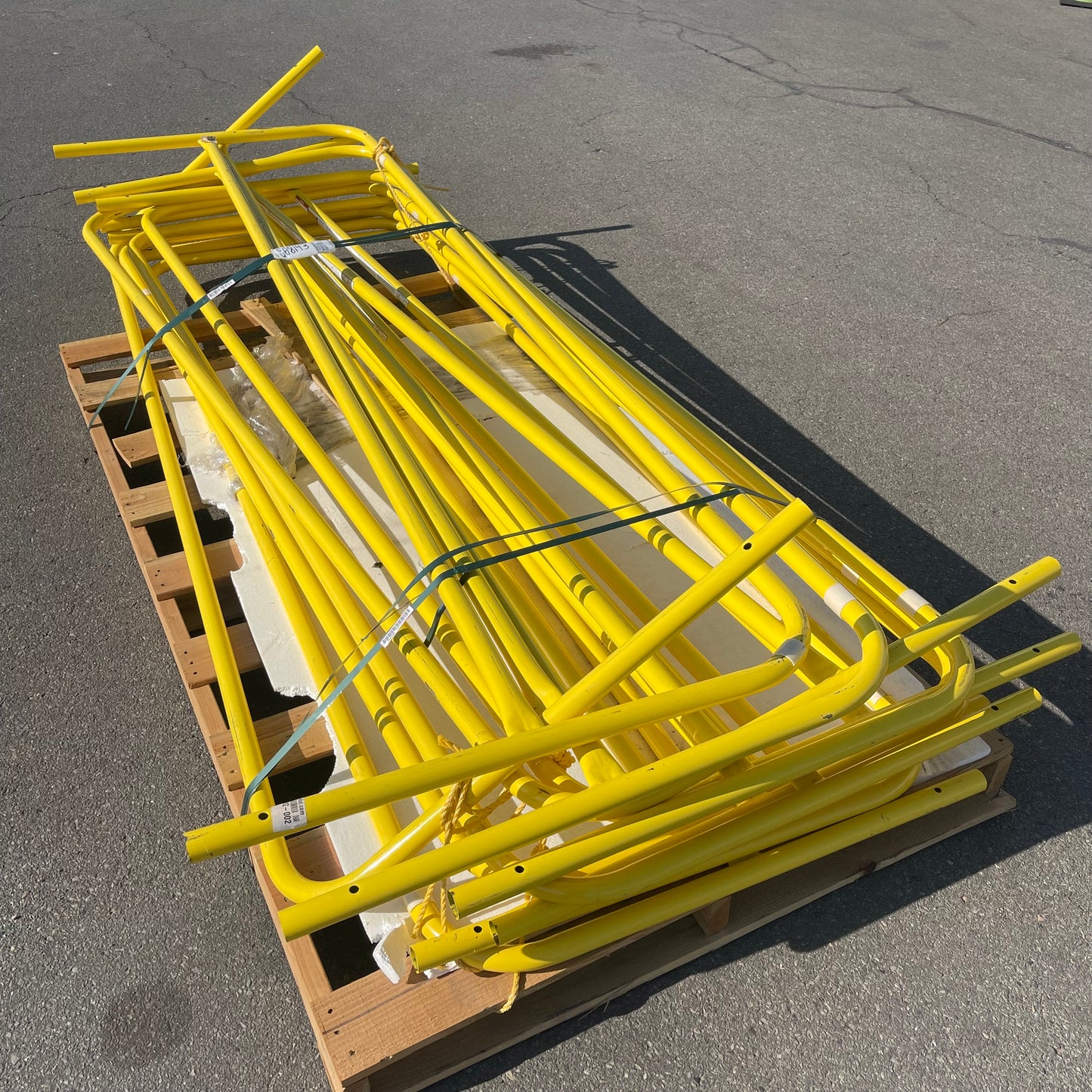 GARLOCK Stack of Yellow Steel Gates (AS-IS)