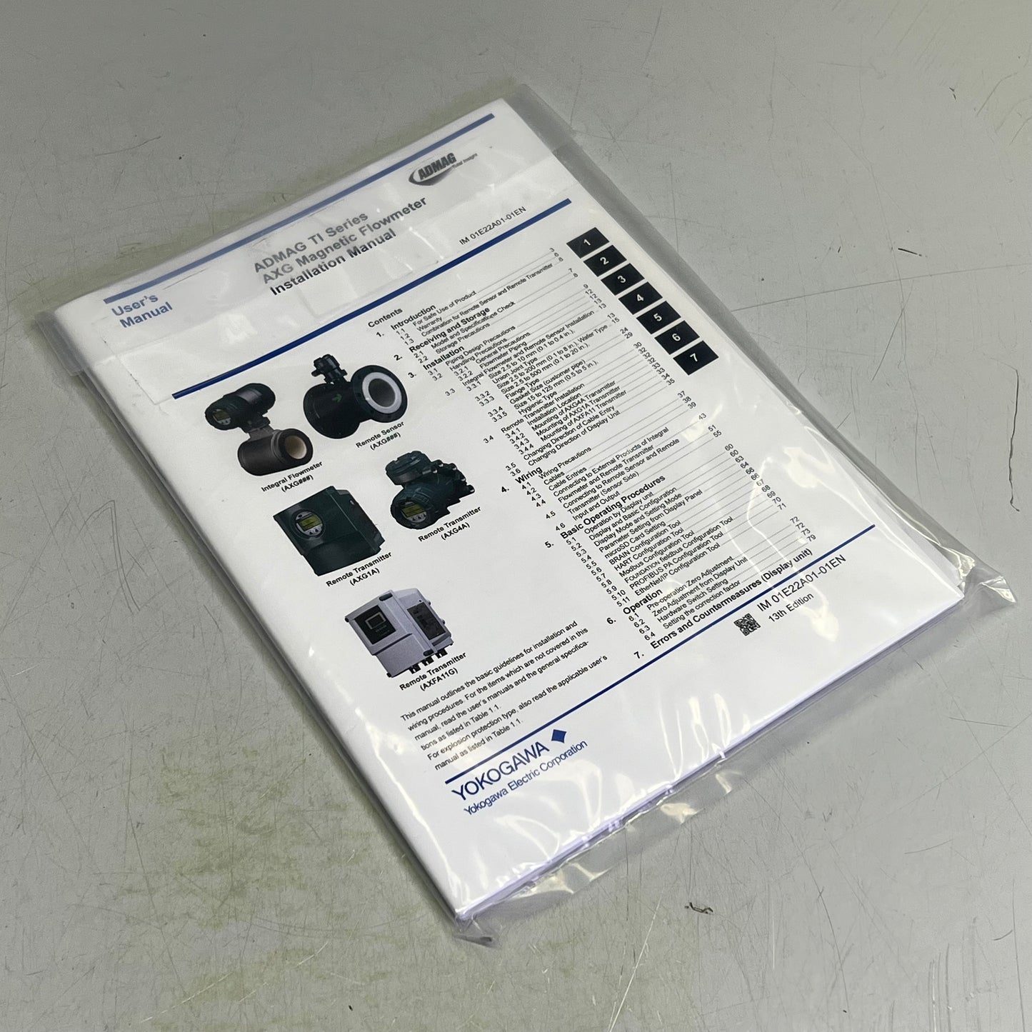 YOKOGAWA Magnetic Flowmeter Remote Transmitter AXG1A U12A00953  (NEW)