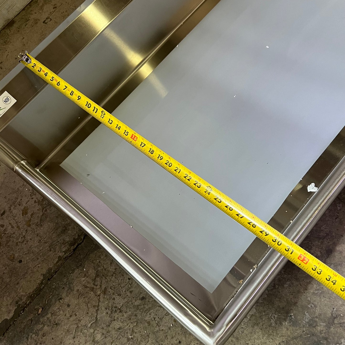 REGENCY 16 Gauge 48" Clean Dish Table - Left Drainboard 600CDT48L (New Other, Distressed Box)