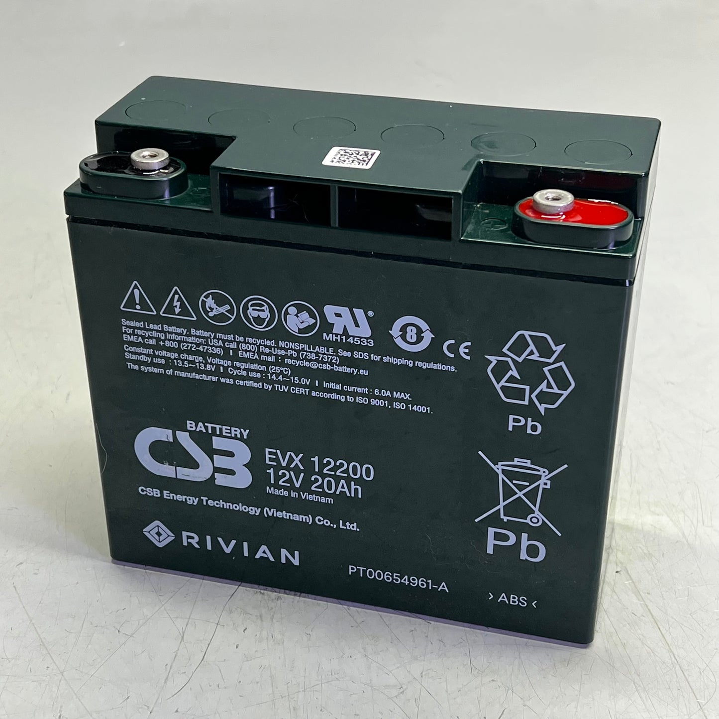 CSB Battery 12V EVX 12200 FOR Deep Cycle Applications 20Ah Green PT00654961-A