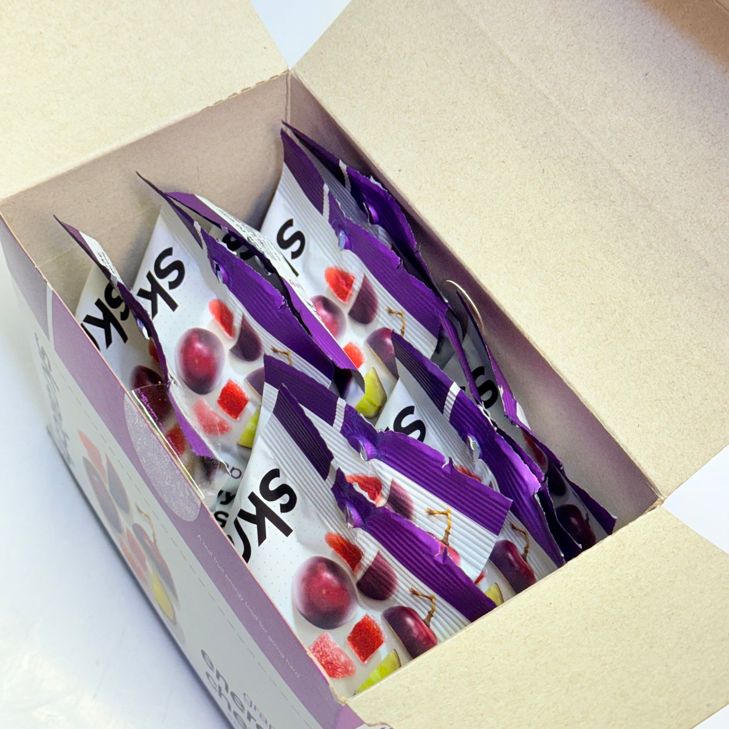 ZA@ SKRATCH (10 PACK) Grape Energy Chews 1.76 Oz BB 01/27 (New - Dented Box)