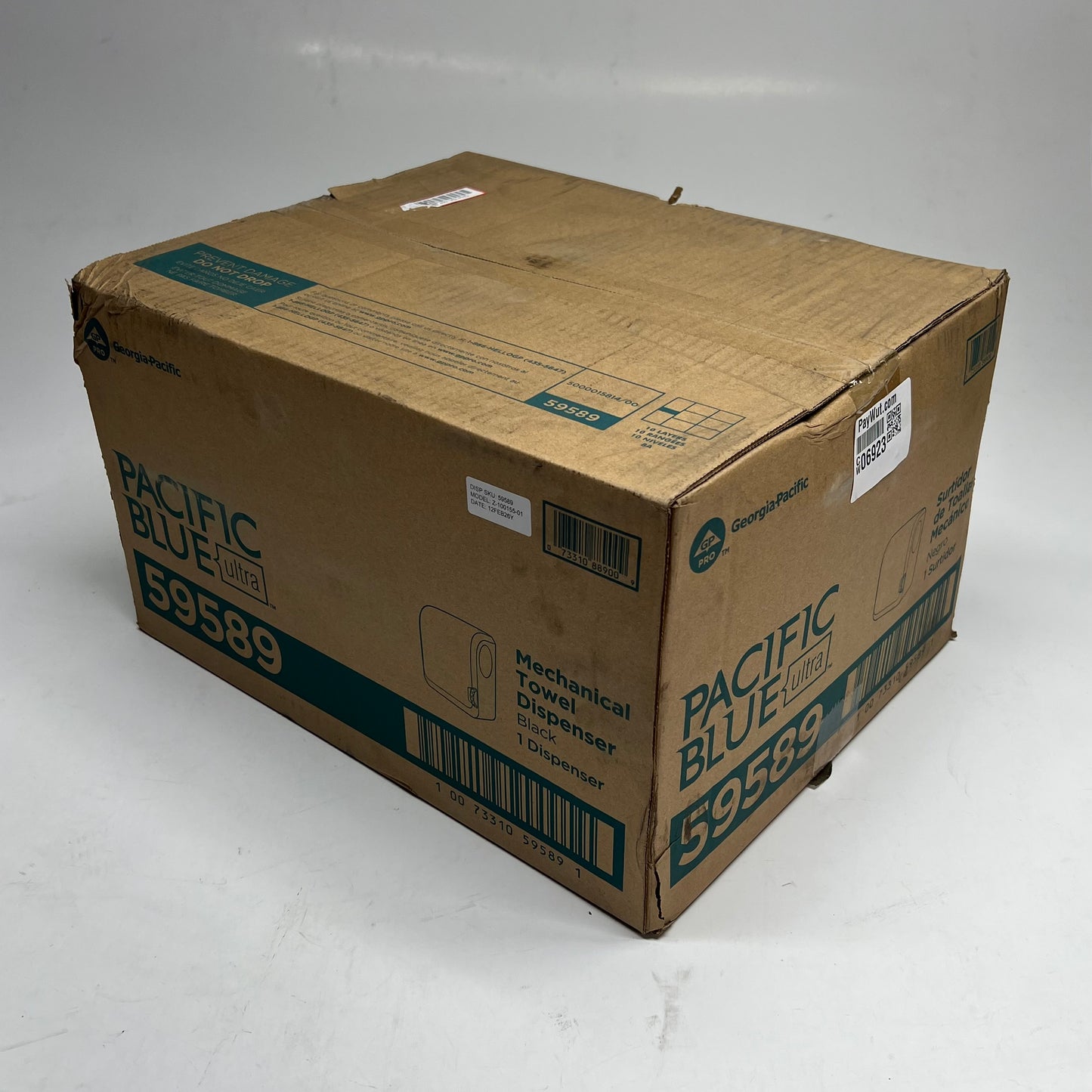 PACIFIC BLUE Ultra Mechanical Towel Dispenser 12.9"x16"x9" Black 59589