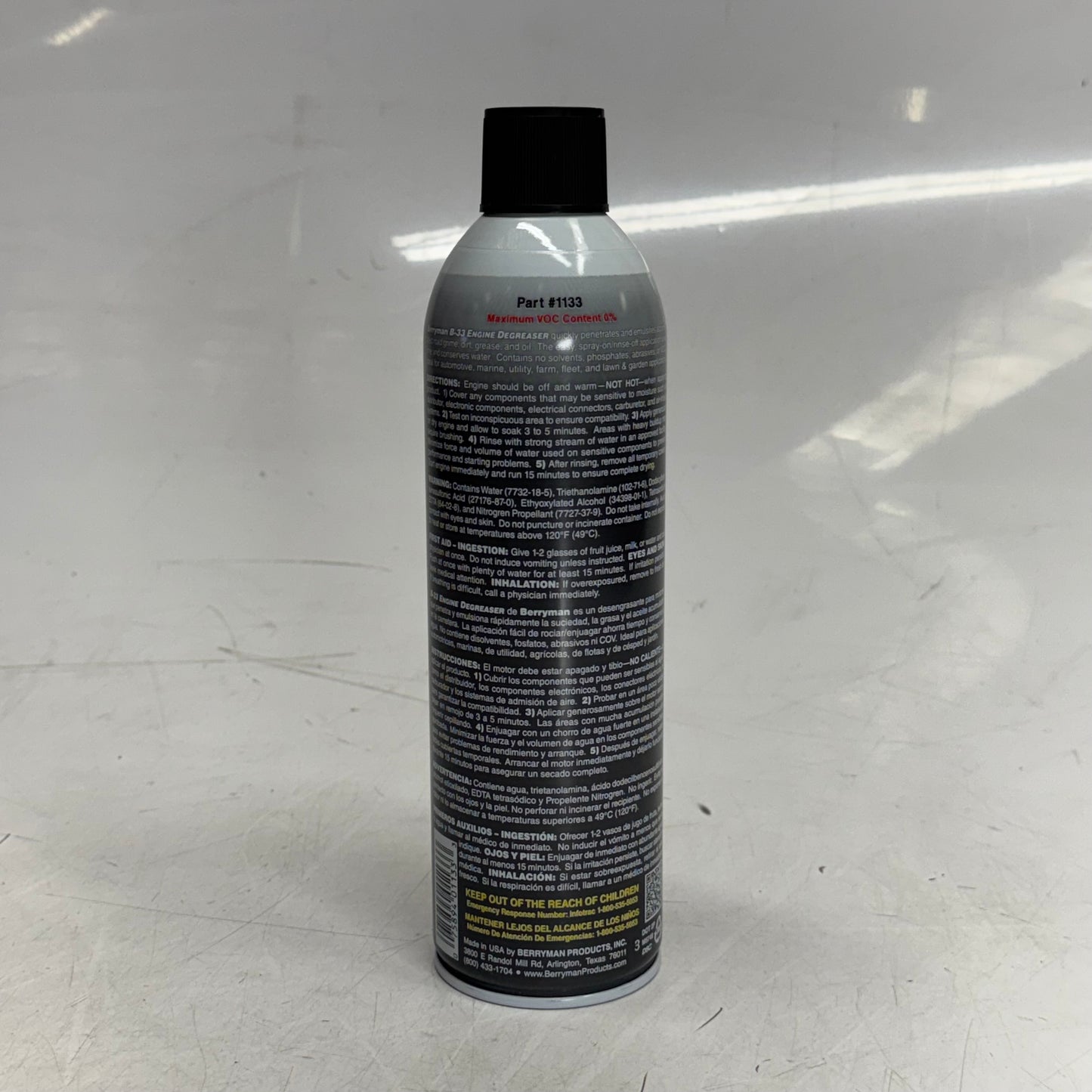 BERRYMAN (2 PACK) B-33 Engine Degreaser Aerosol 18.4 oz. 1133