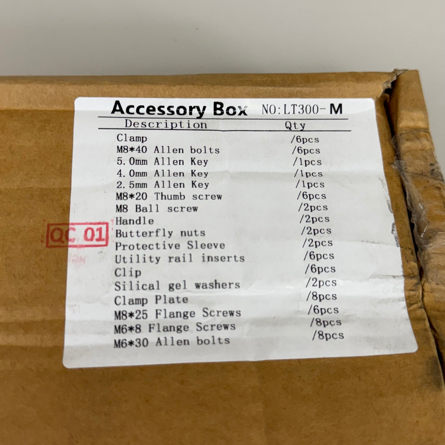 Box Of Metal Hardware Including Bolts,Allen Key, Ball Screw ETC LT300-M (New Other-Distressed Box)