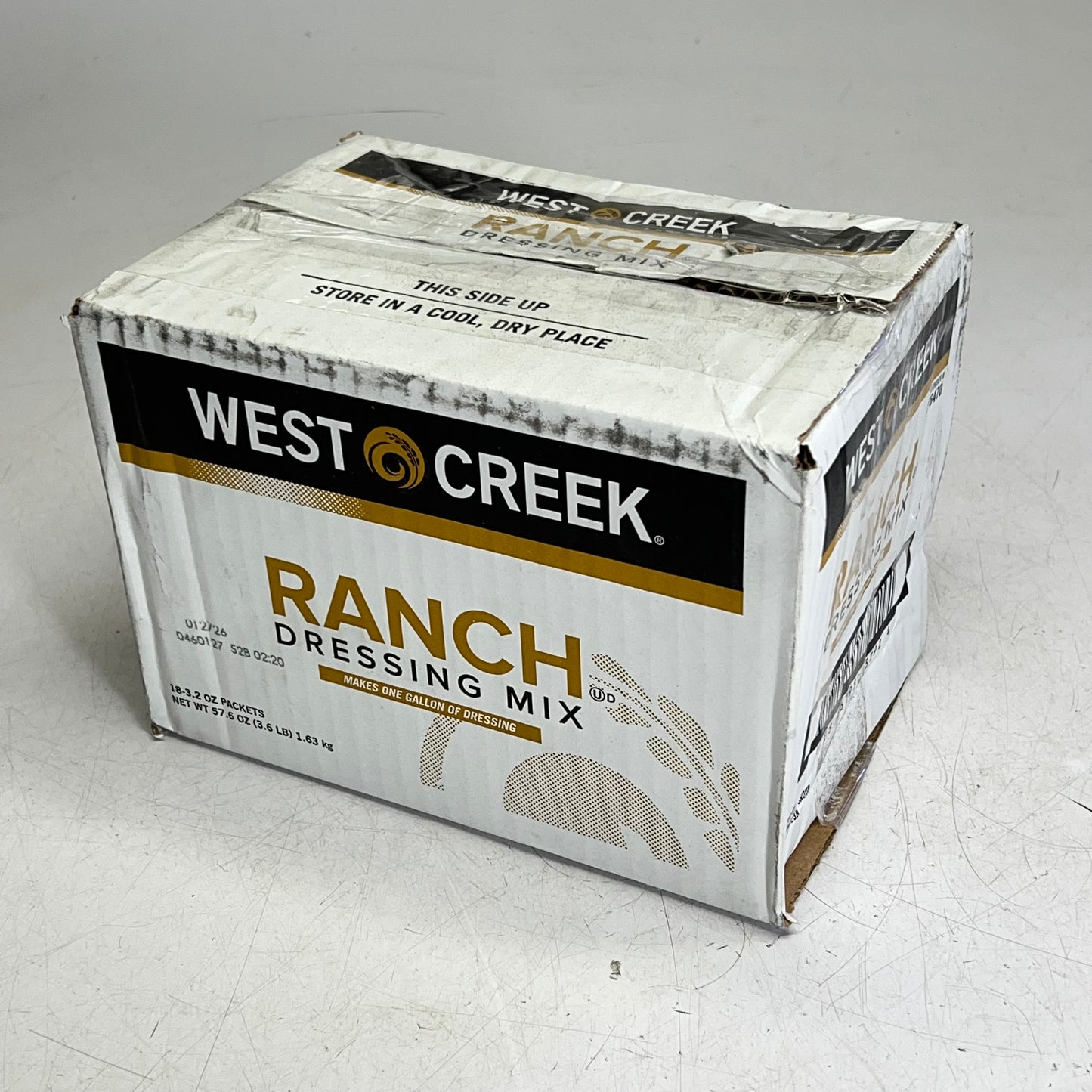 ZA@ WEST CREEK (18 PACK) Ranch Dressing 3.2 Oz Makes One Gal Each BB 01/26