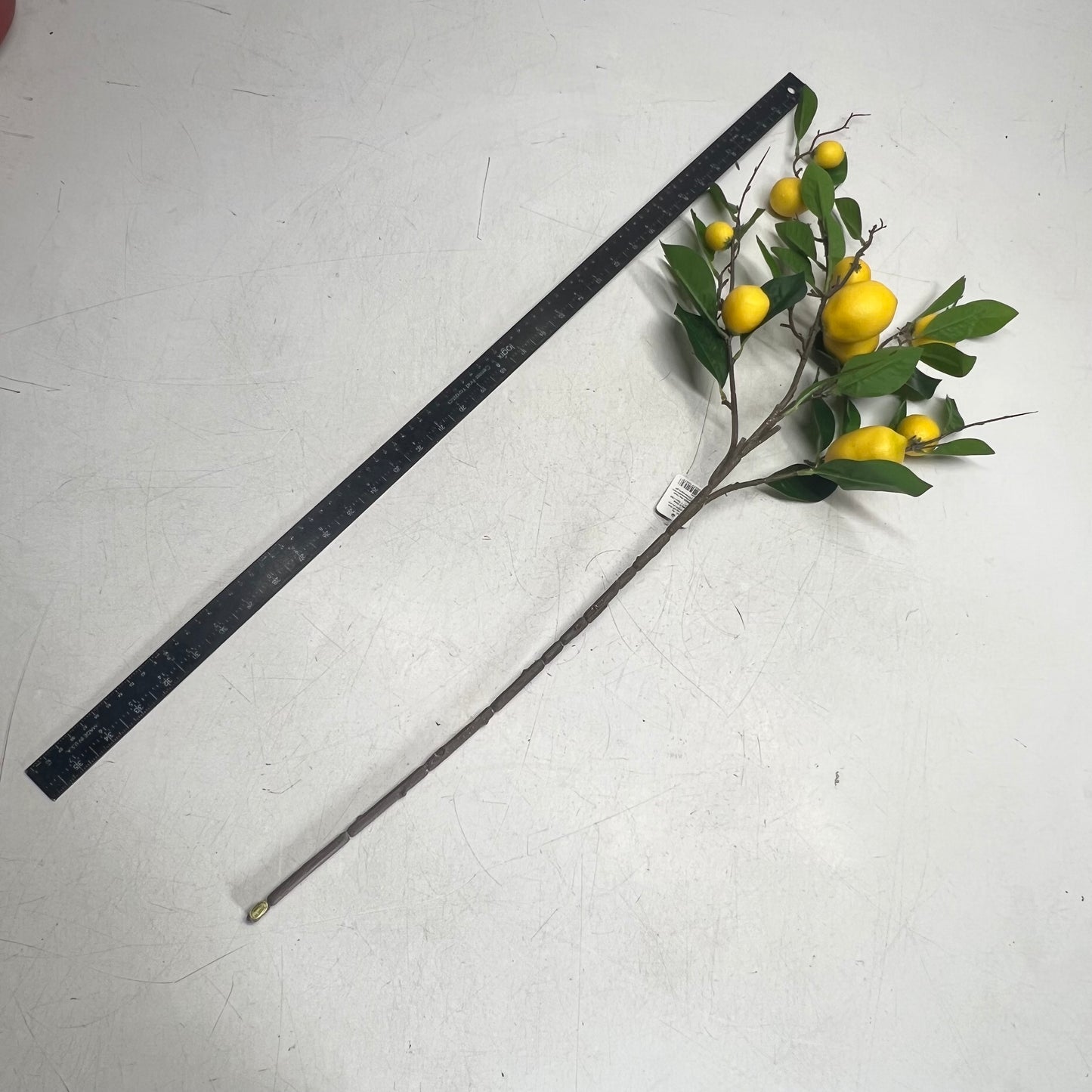RAZ IMPORTS Decorative Faux Lemon Branch 36" Yellow/Green F4602250