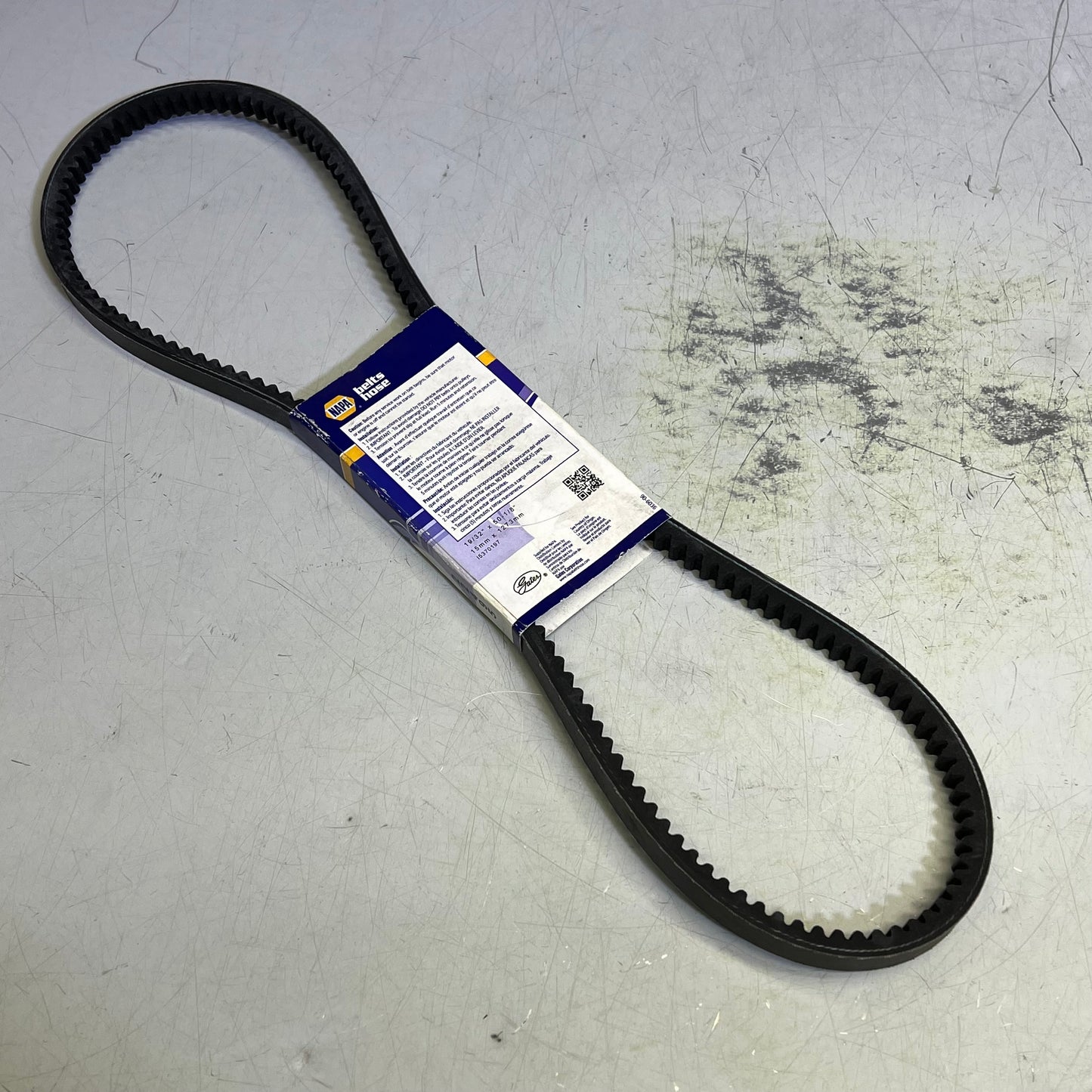 NAPA Truck & Bus V-Belt Notched Construction 19/32" x 50 1/8" Black 2522495