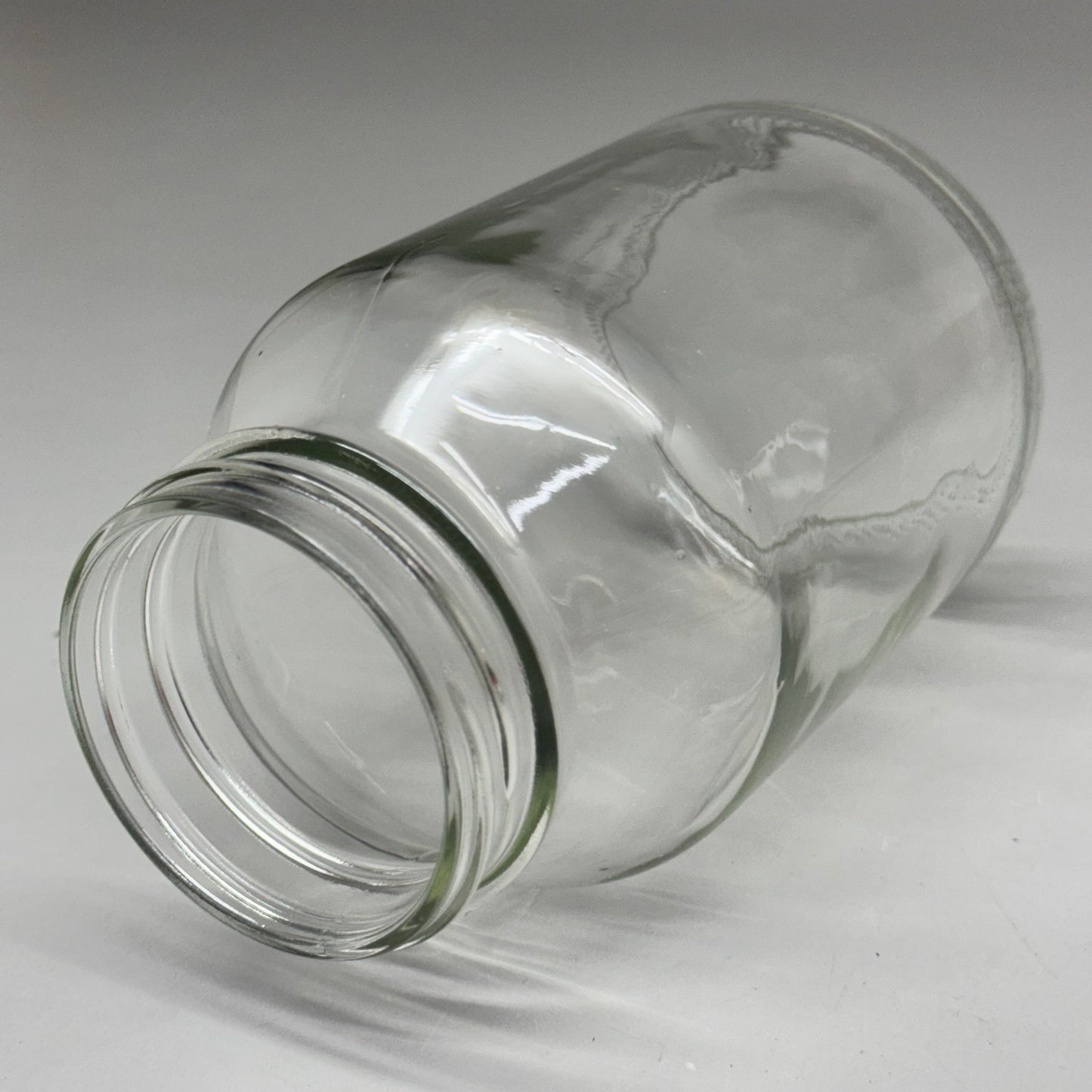 ZA@ Flint Glass (50 PACK) Standard Medium Mouth Canning Jar Sz ~6.5”H x 2.5”D (New) D