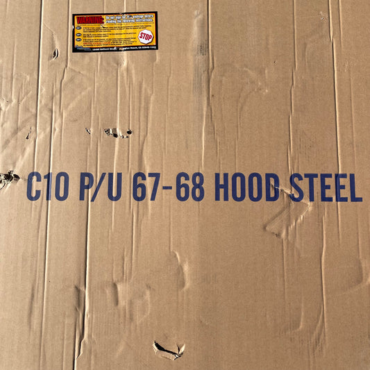 ZA@ Pallet of CHL C10 Hood For Chevy GMC 1967-1968 Black T70295 (AS-IS)