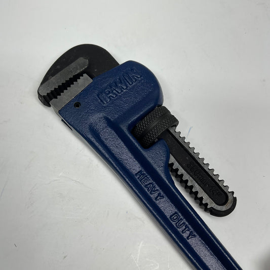 IRWIN Vise Grip Cast Iron Housing Wrench Drop Forged Jaw 14" Blue 27410