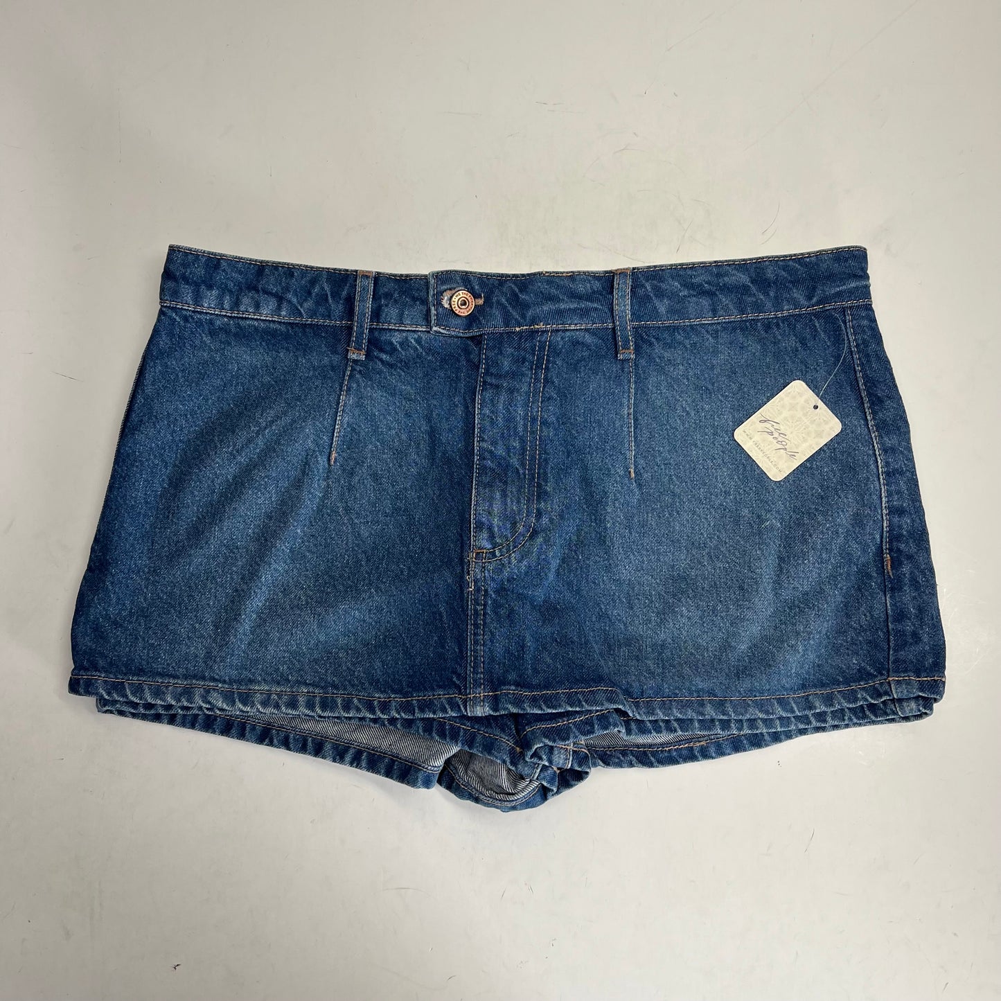 FREE PEOPLE Gallivanting Peekaboo Skort Women's Sz 31 Blue Rebel OB1904070