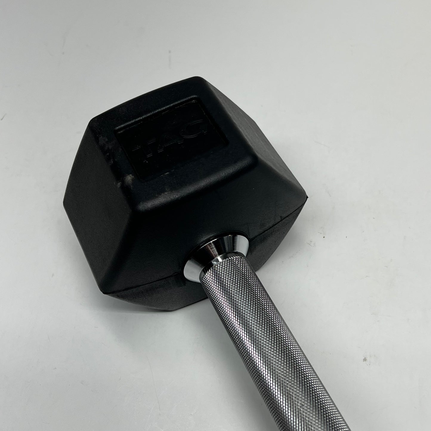 ZA@ TAG Metal & Rubber Dumbbells 20lbs Black/Chrome 1908