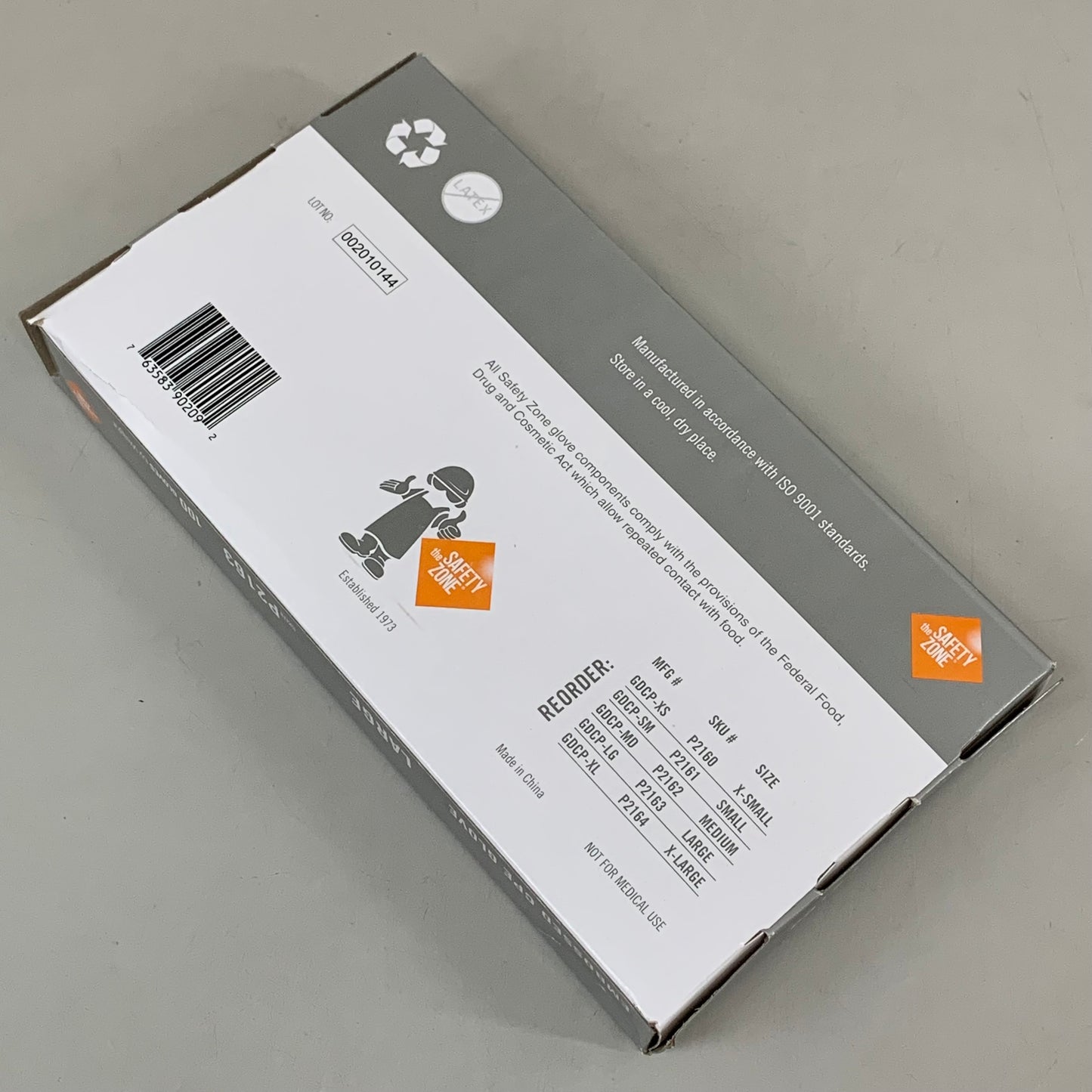SAFETY ZONES Cast PE Powder Free Gloves Large Clear P2163 (As-is (See Images))