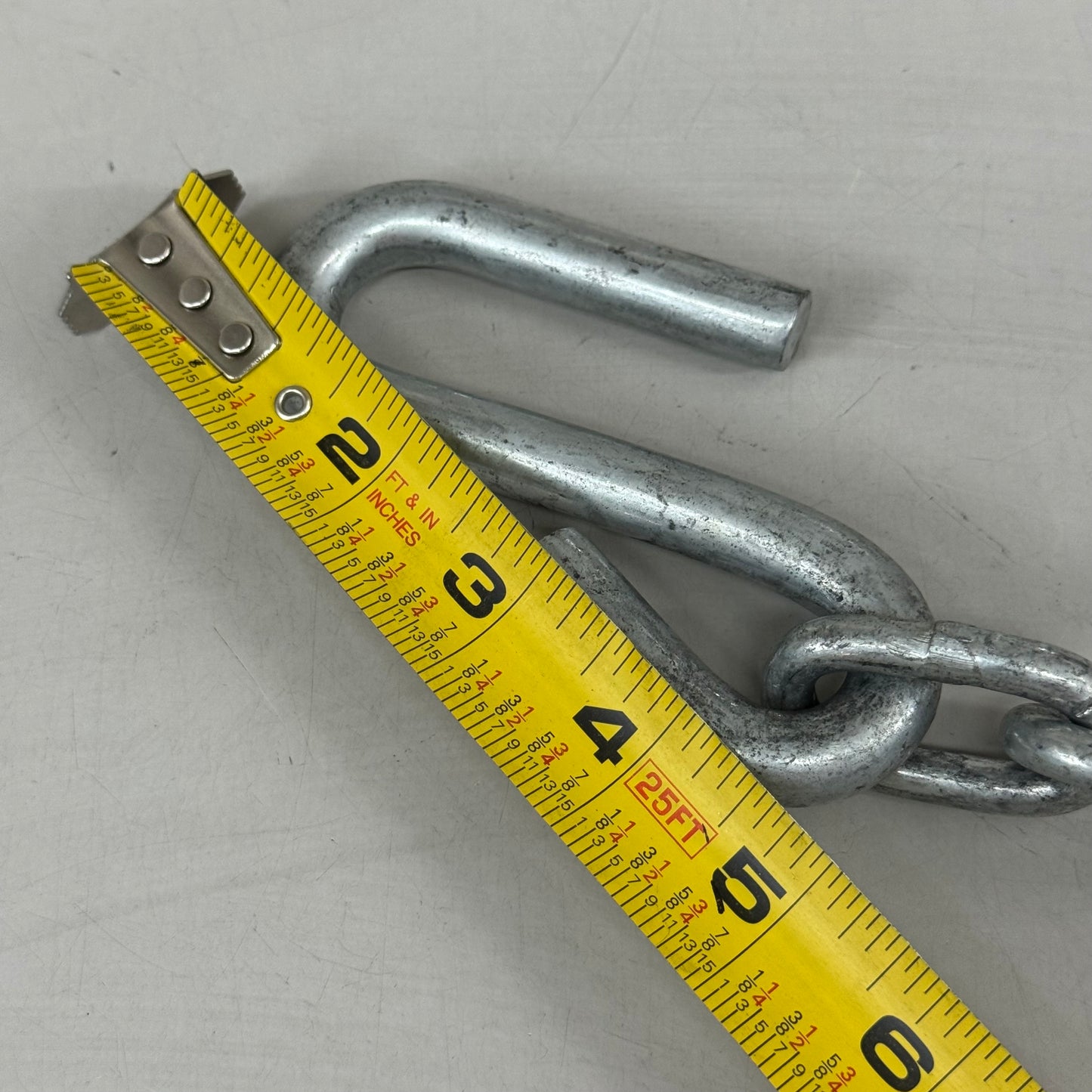 CURT Safety Chain With 2 S-Hooks 48" Clear Zinc 80031 (As-is)