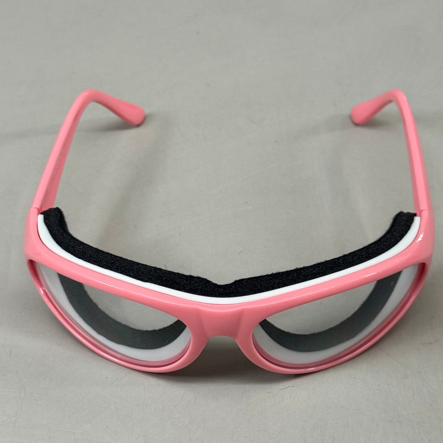 RSVP Tear & Fog Free Foam Seal Onion Goggles Black W/ Pink Frame