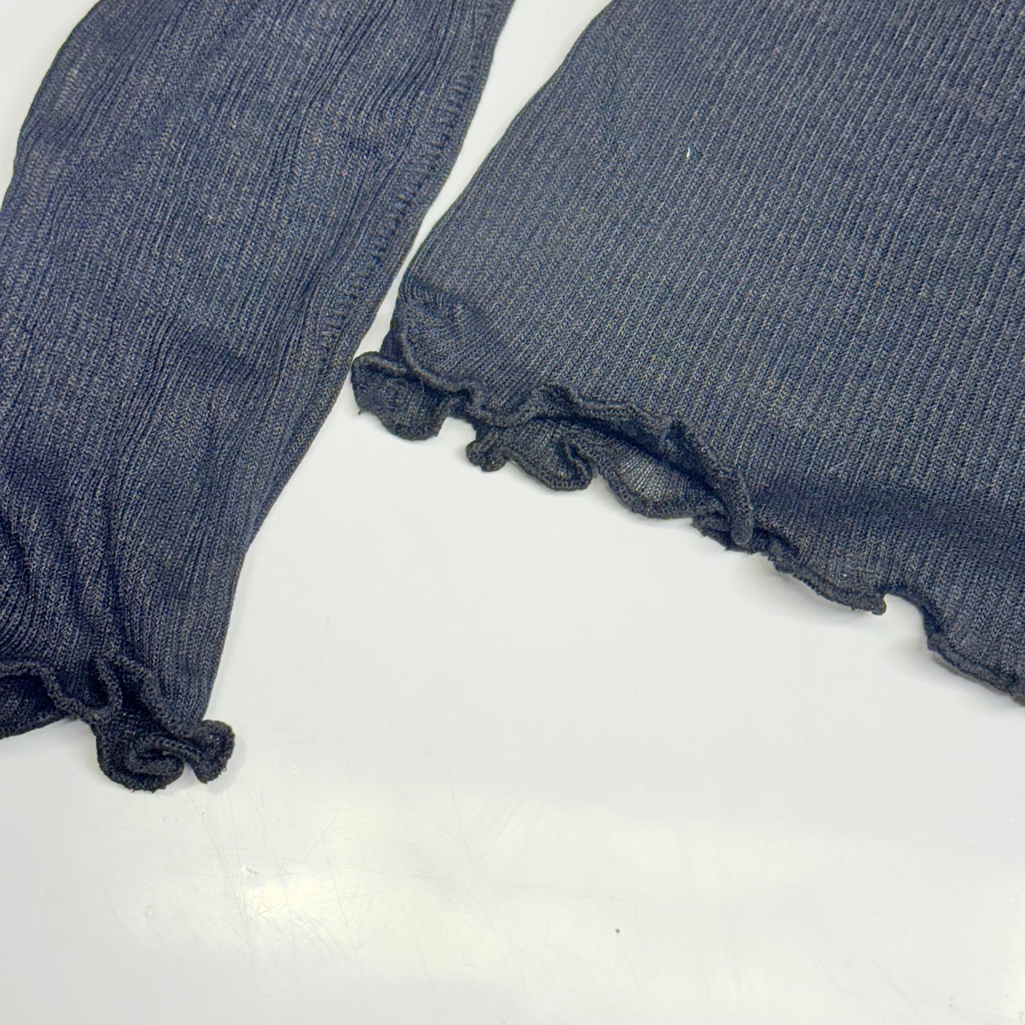 FREE PEOPLE Close To Home Layering Top With Ribbed Texture Sz Xs-Black 101734952