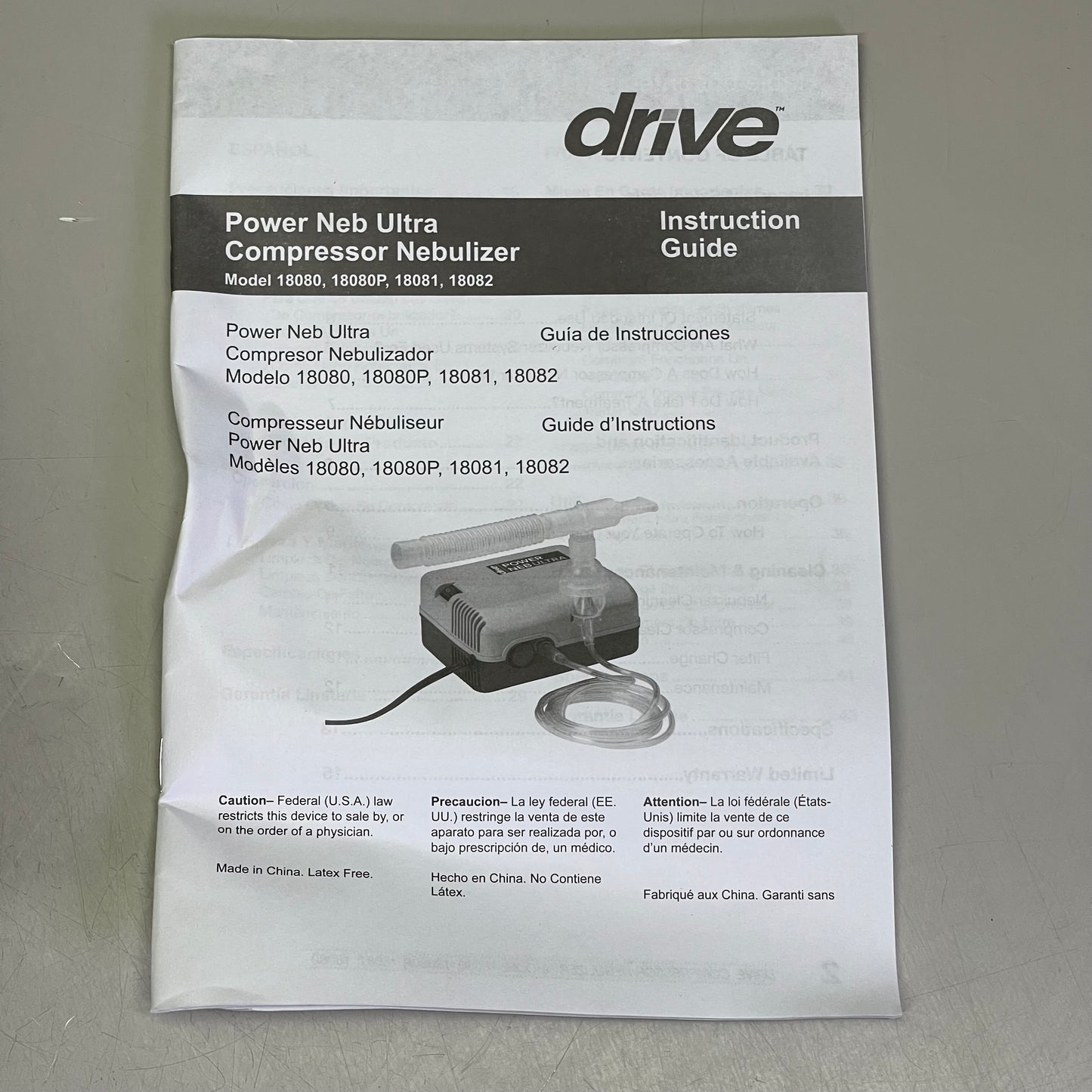 ZA@ DRIVE Power Neb Ultra Compressor Nebulizer, Reusable & Disposable Neb Kits 18081